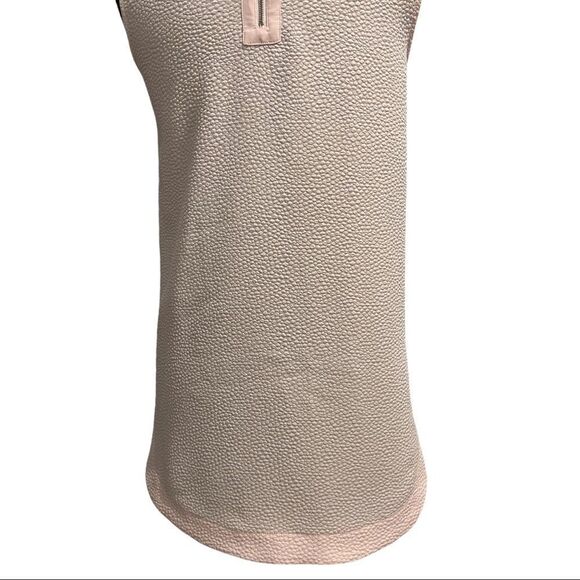 Halogen Light Pink Textured Embellished Neckline Tank Top Sz S - Picture 9 of 14